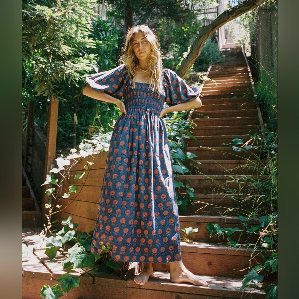 Christy Dawn Katrina in indigo sunflower, xsmall